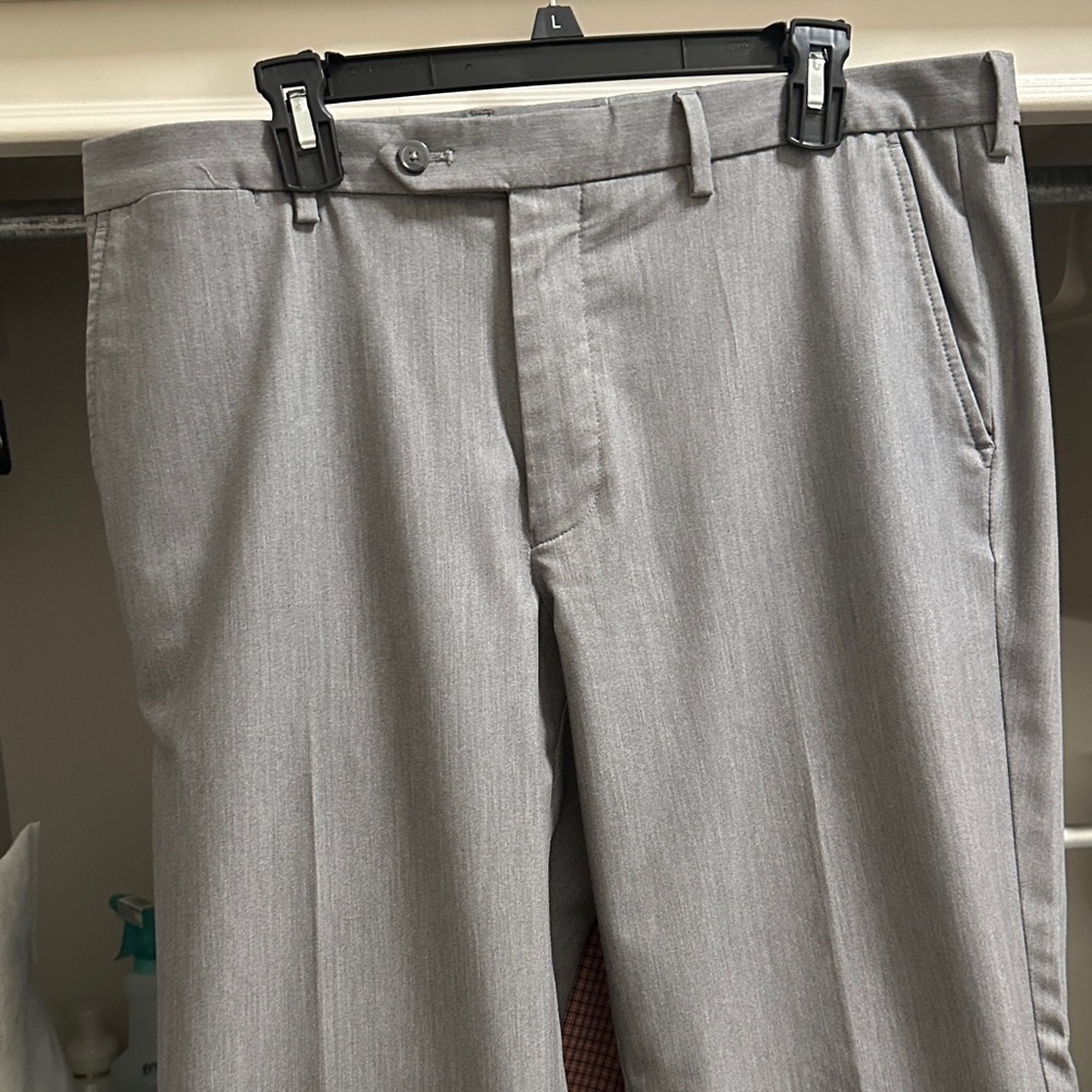 Nautica Gray Checkered Lined Pants